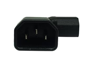 Amazon.com: Cerrxian Left Angle IEC 320 C14 3 Pin Male to